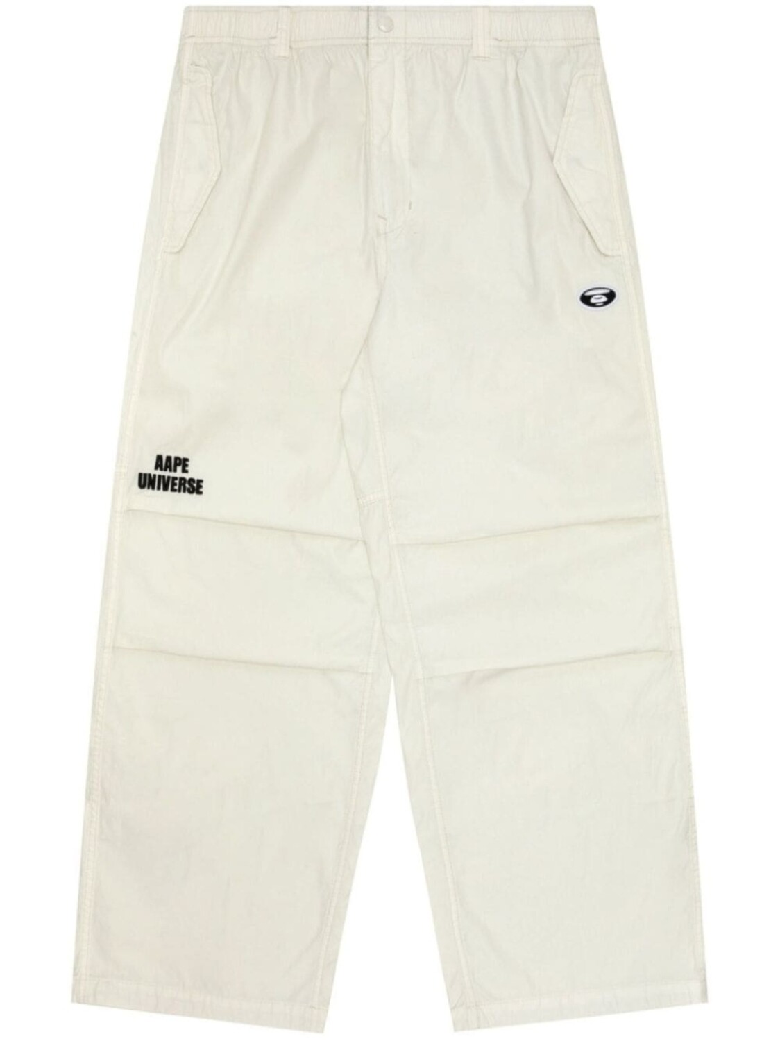 

Брюки с вышитым логотипом AAPE BY *A BATHING APE, белый