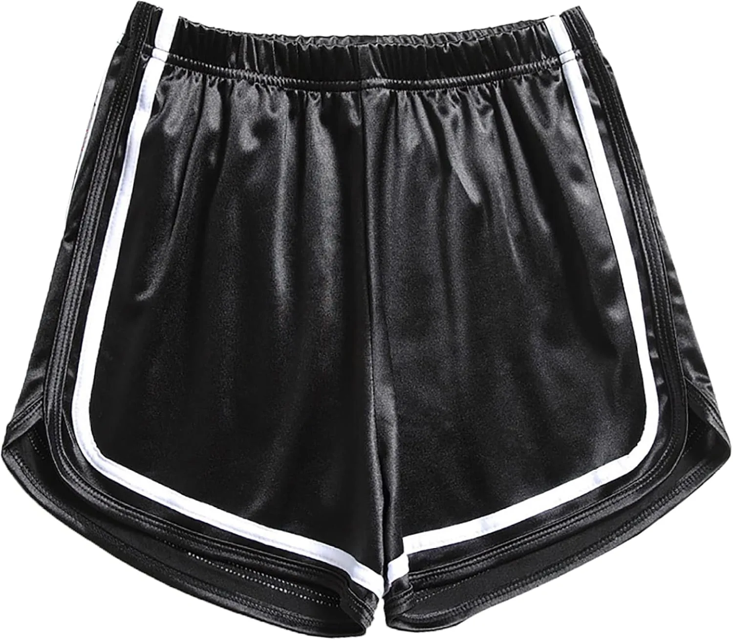 

Женские атлетические шорты High Waist Shiny Metallic для гимнастики Huimingda