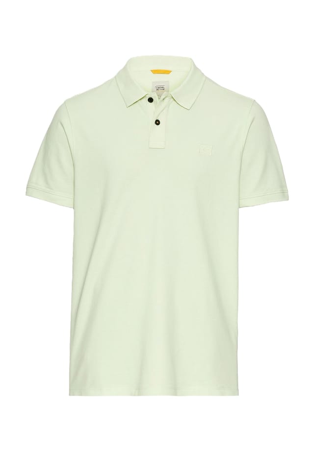 

Хлопковая рубашка-поло Camel Active, цвет 70 pale mint