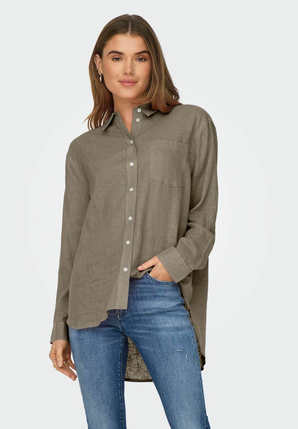 

Блузка на пуговицах ONLTOKYO SHIRT ONLY, темно-серый