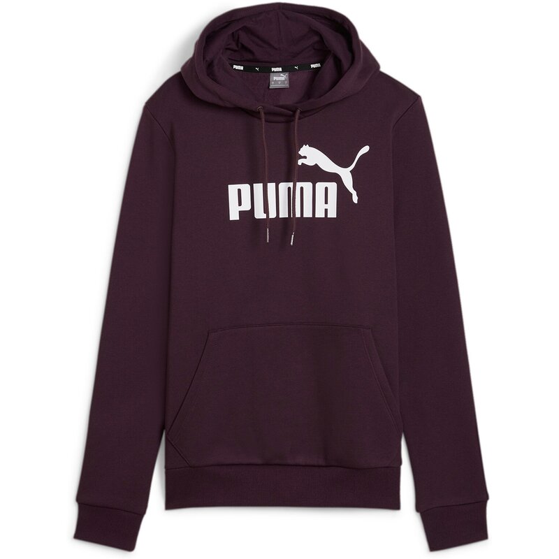 

Sweatshirt ess logo hoodie fl (s) Puma, цвет midnight plum