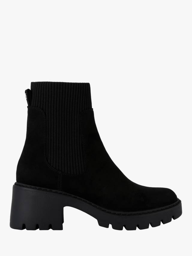Ботильоны tess из замши на блочном каблуке KG Kurt Geiger, черный