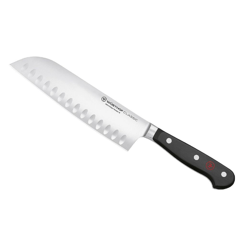 

Нож WÜSTHOF Santoku Classic 17см, черный/серебристый