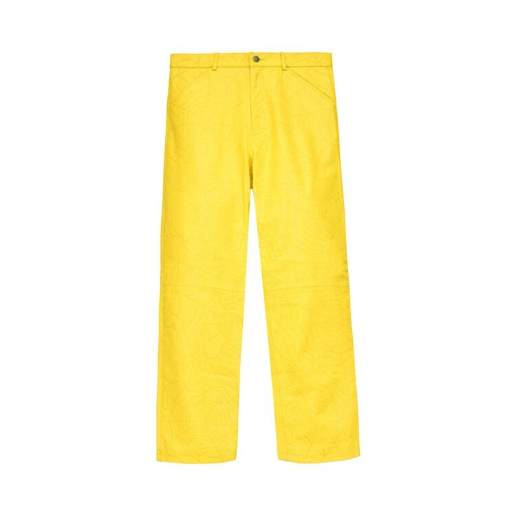 

Брюки Sp5der Debossed Web Leather Pant, желтый