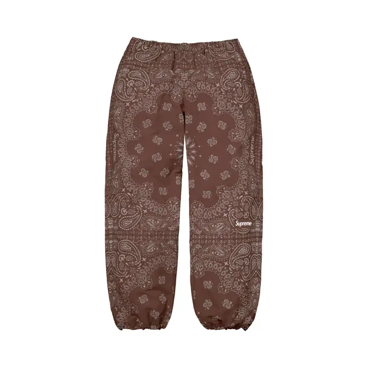 Спортивные брюки Supreme Reflective Bandana Track Pant, коричневый
