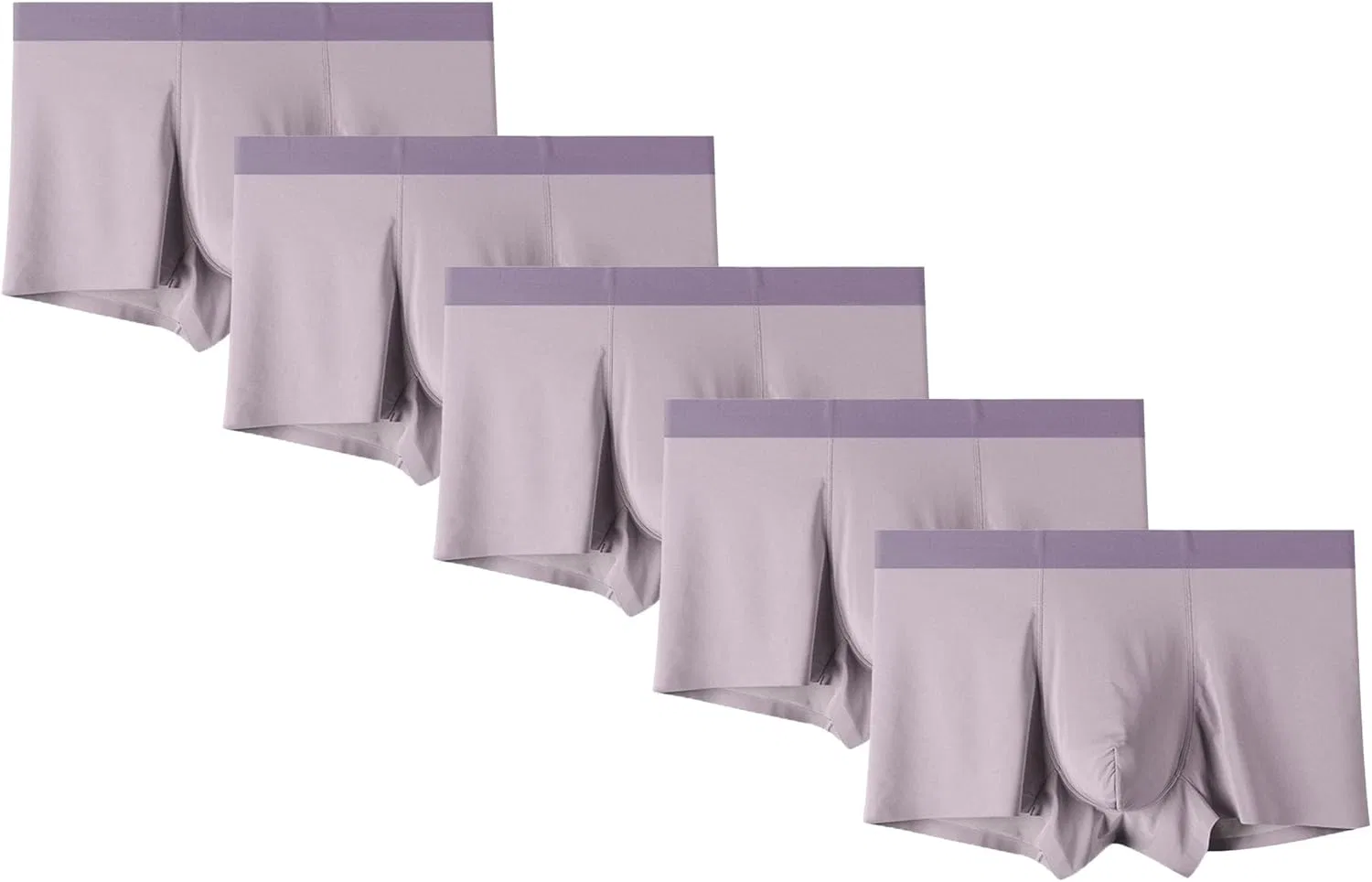 Боксеры, шелковые, Purple-5pc