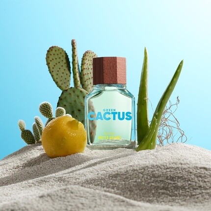 Туалетная вода Benetton Cactus от United Dreams для мужчин Стойкий веганский молодой и свежий аромат с древесными и ароматическими нотами Идеально подходит для повседневного ношения 100 мл United Colors Of Benetton — фото 3