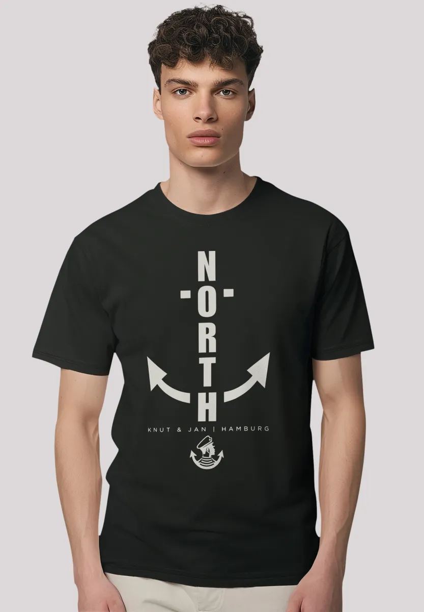 

F4NT4STIC Футболка "North Anker Knut & Jan Hamburg", премиум качество, черный