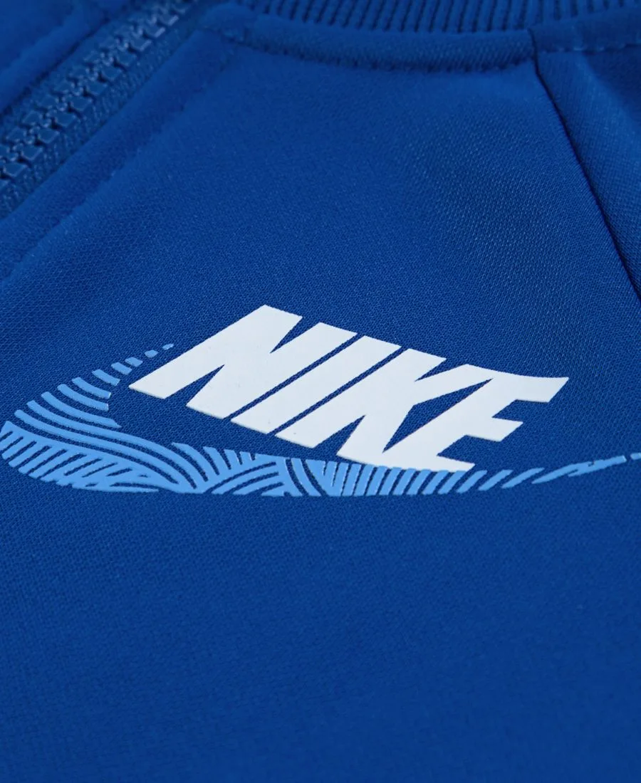 Детский комплект для мальчика: свободная куртка и брюки с логотипом, 2 предмета Nike, med синий — фото 3