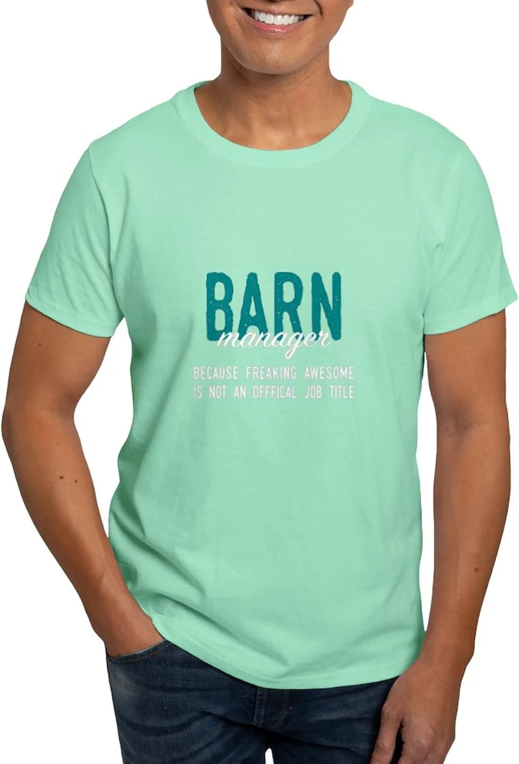 

Футболка CafePress Barn Manager, 100% хлопок, белая