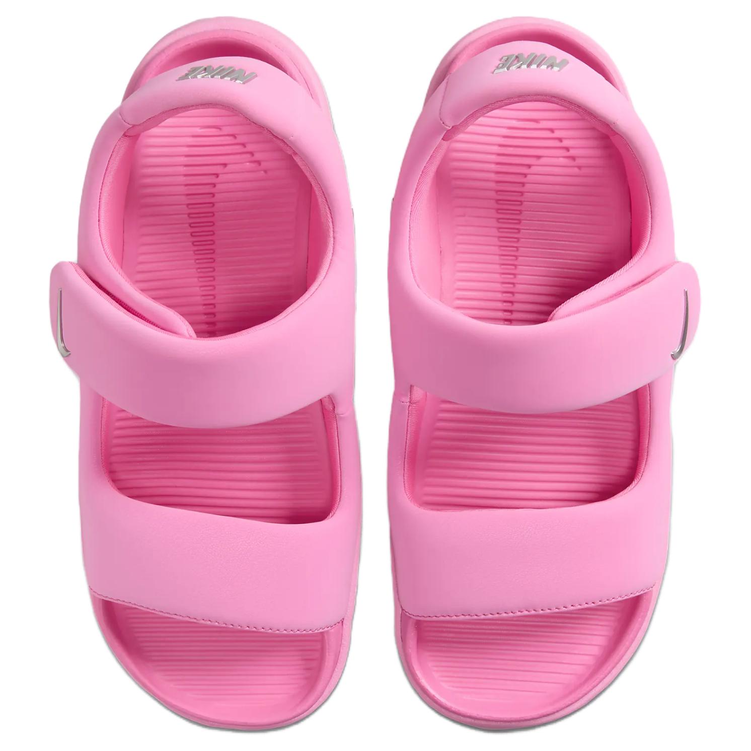 Nike Кроссовки Calm Sandal Hyper Pink Metallic Silver для женщин — ярко-розовый/ярко-розовый/металлическое серебро, цвет Bright Pink/Bright Pink/Metal Silver — фото 3