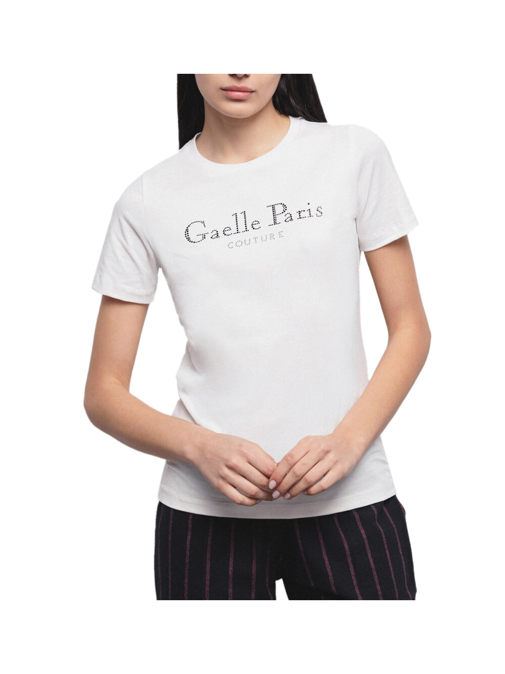 

Белая женская футболка Gaelle Paris