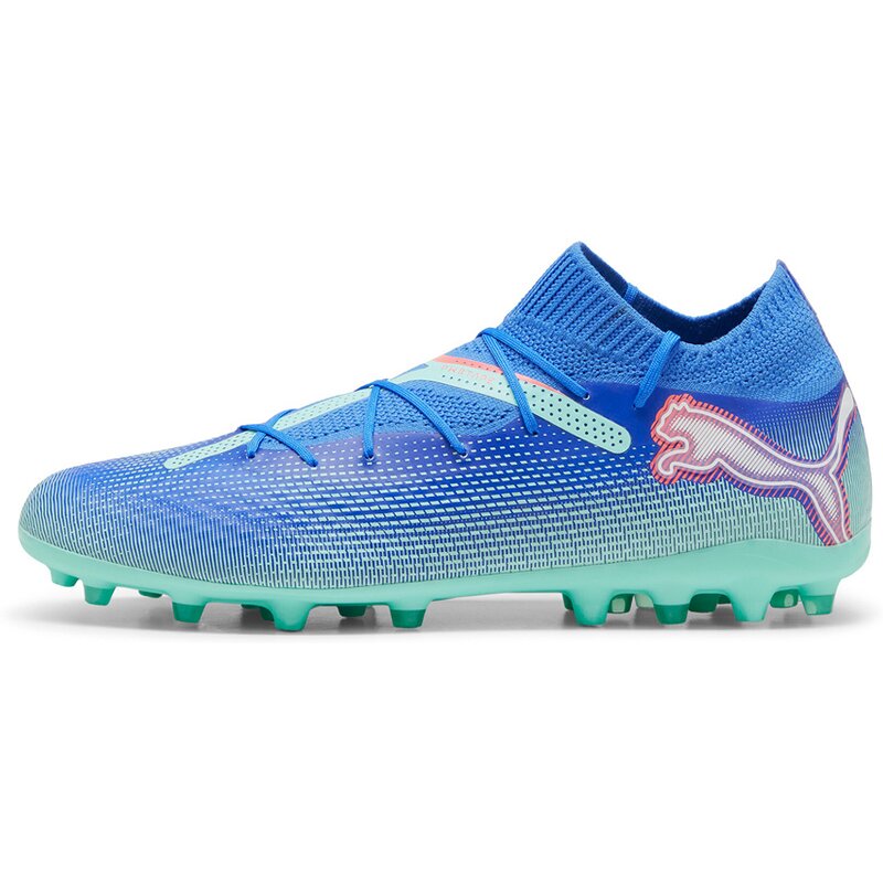 Футбольные бутсы для хард-корта Future 7 Pro MG Puma, цвет bluemazing-puma white-electric peppermint — фото 4