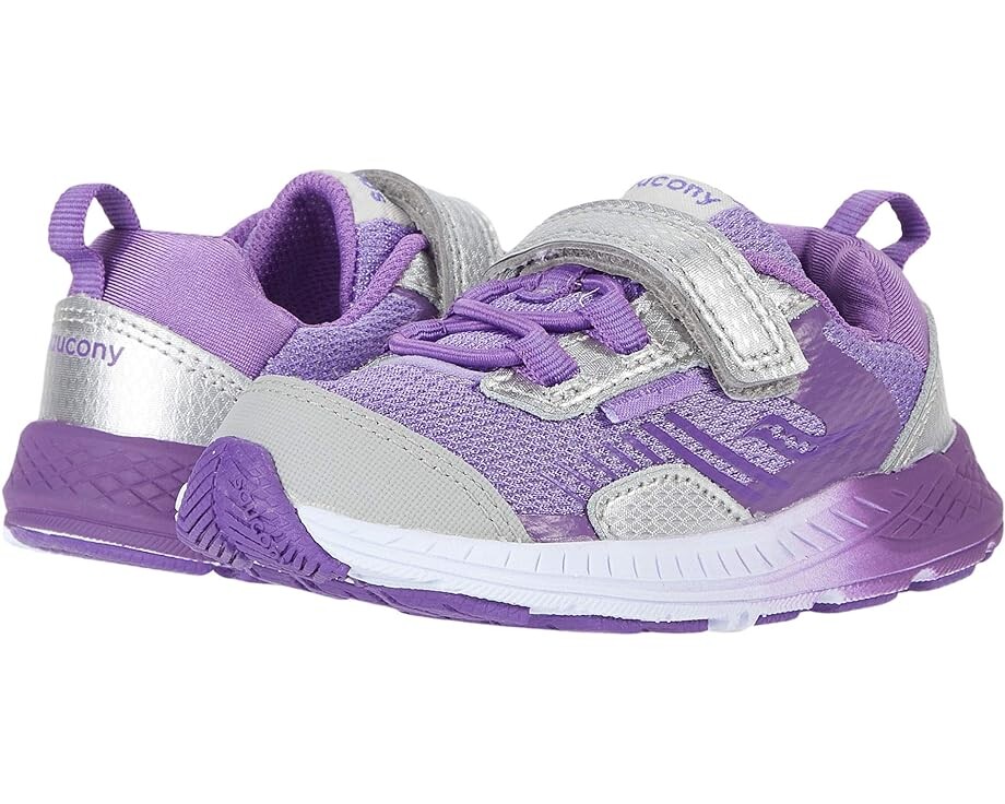 

Кроссовки Saucony S-Wind Shield A/C JR, цвет Silver/Purple