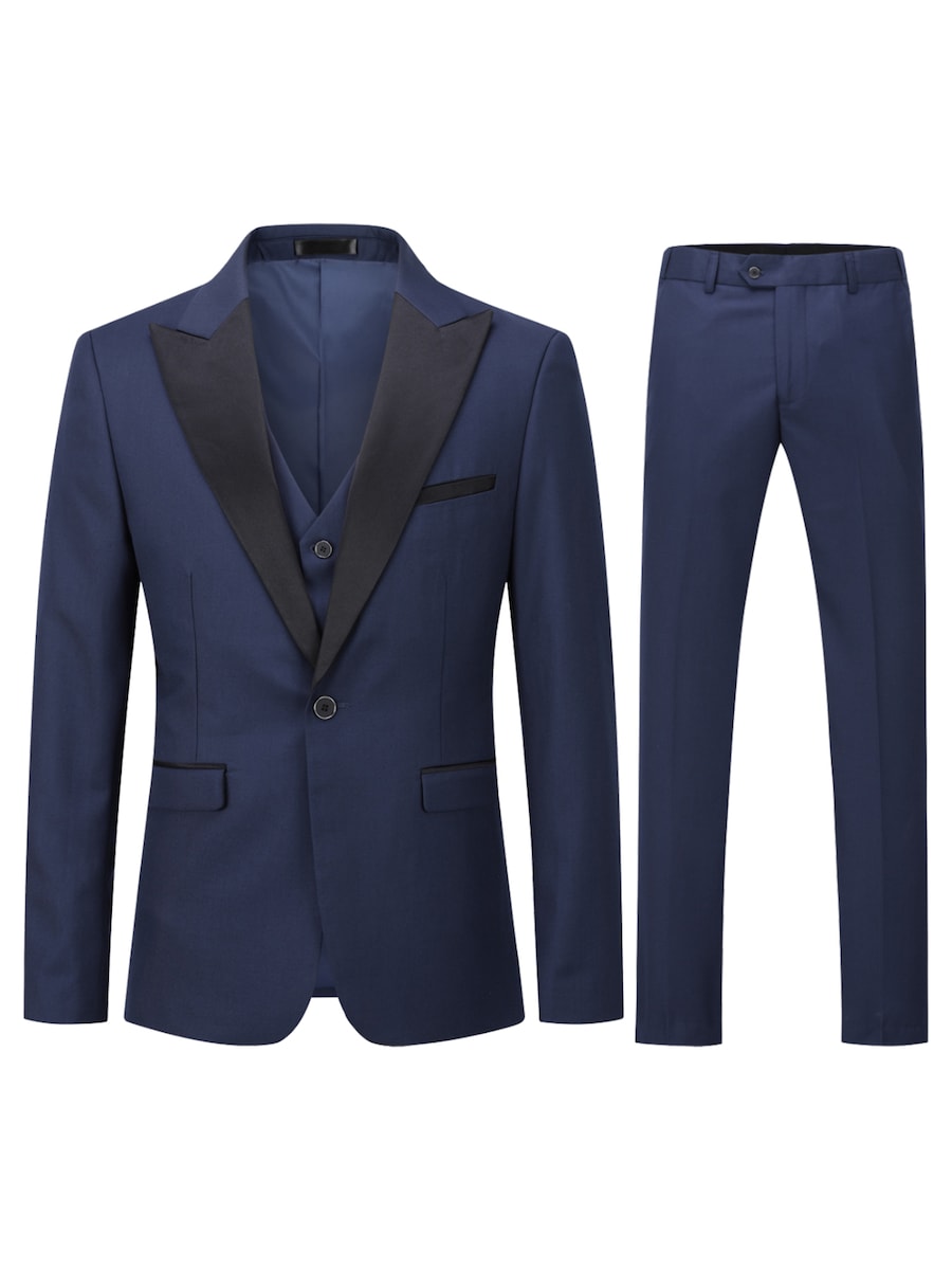 

Приталенный костюм Youthup, темно-синий