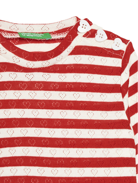Блузка обычного кроя 33LQG10J7 United Colors Of Benetton, красный — фото 3