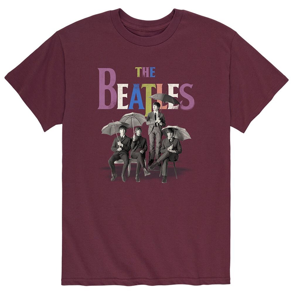 

Мужская футболка радуги с зонтиком The Beatles Licensed Character, красный