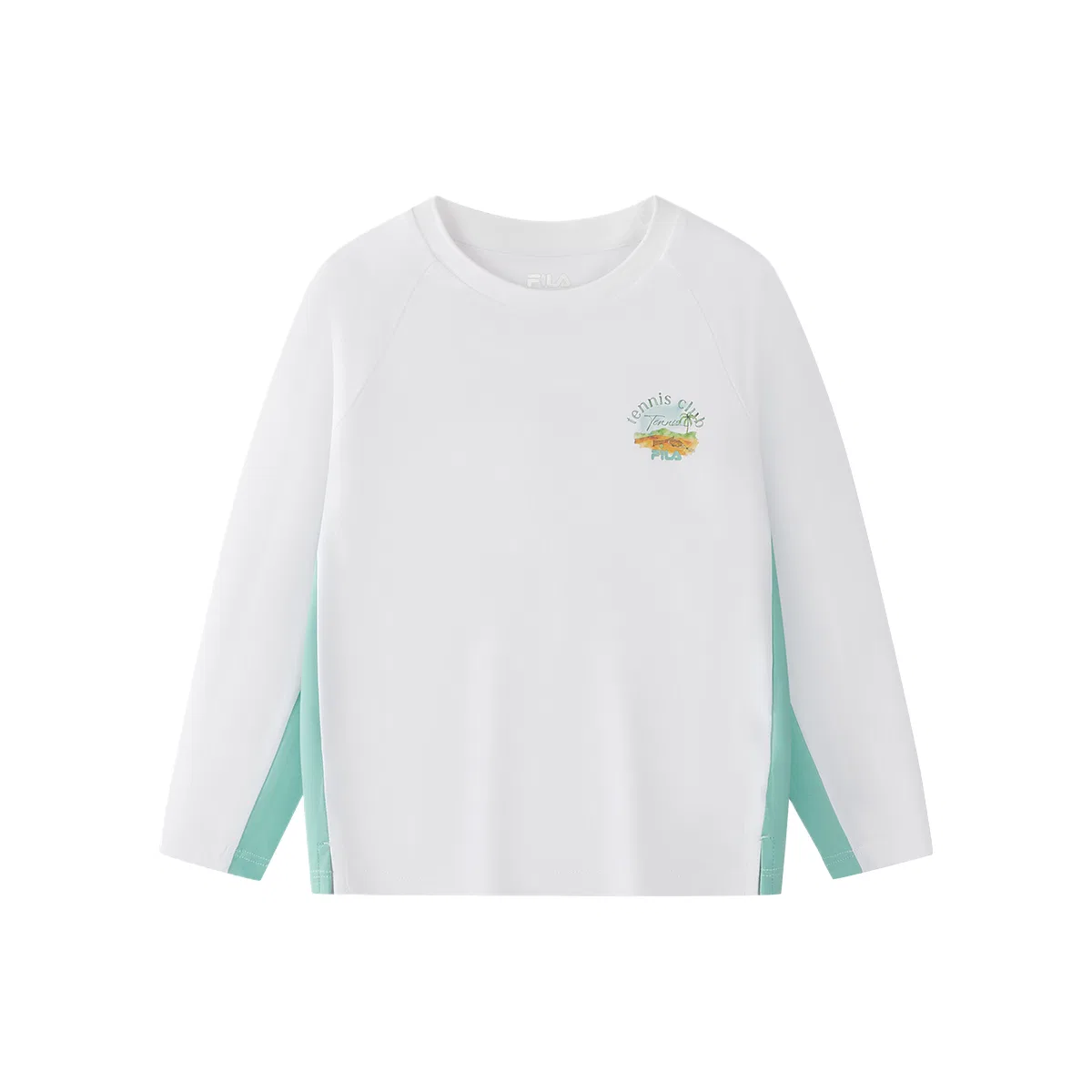 Футболка Quick Dry для детей 3-7 лет FILA KIDS, Jade White