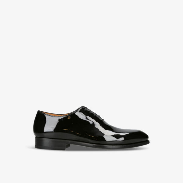 Кожаные оксфорды с отстрочкой в тон Magnanni, черный