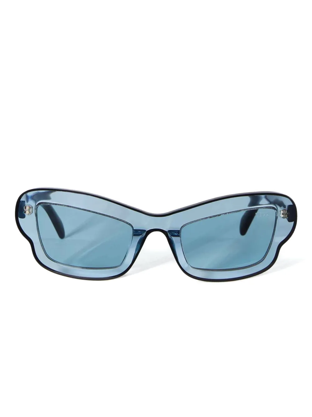 

Солнцезащитные очки в геометрической оправе PUCCI, синий