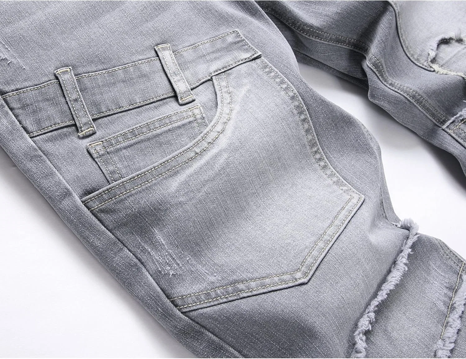 Джинсы, Slim Fit, Grey — фото 2