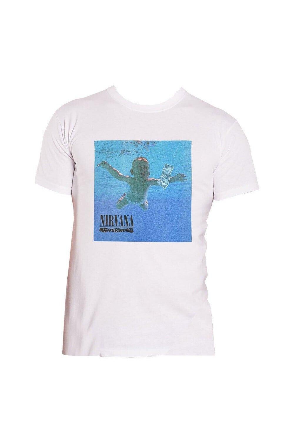 

Хлопковая футболка Nevermind Album Nirvana, белый