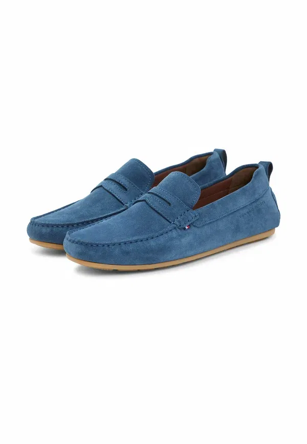 Туфли-мокасины Tommy Hilfiger Suede cleat driver shoes, цвет Эгейское море — фото 2