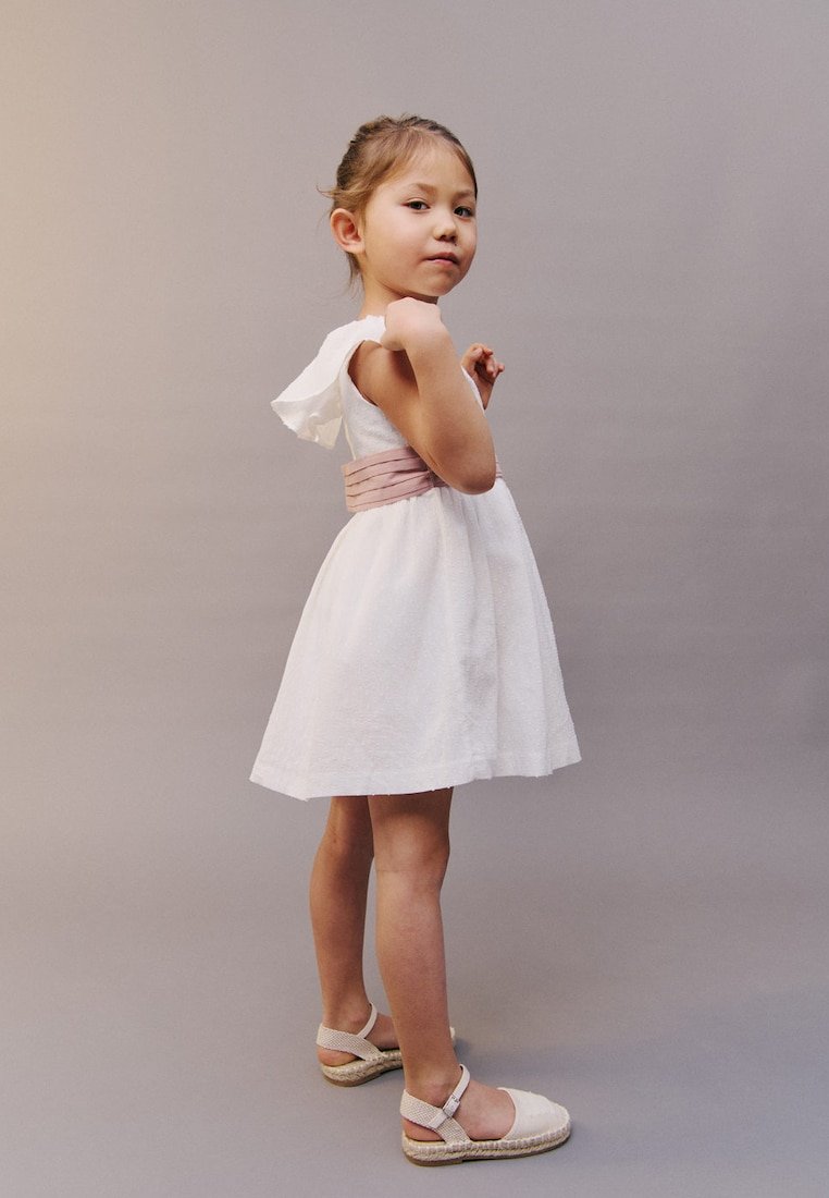 

Повседневное платье Mango Kids, белый