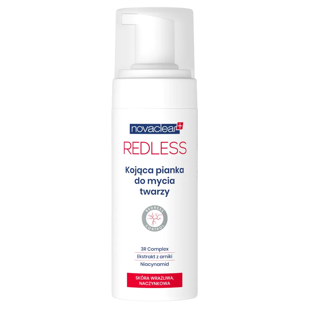 

Успокаивающая очищающая пенка для лица Novaclear Redless, 100 мл