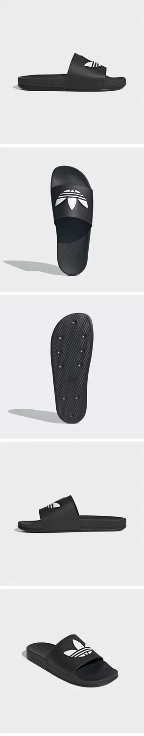 Мужские чёрно-белые слайды Adilette OG CF от Adidas — фото 4