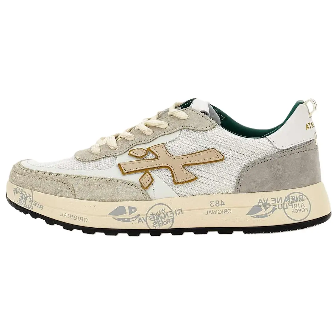 

Кроссовки Premiata Skateboarding Shoes Men Low-top White/Brown, коричневый
