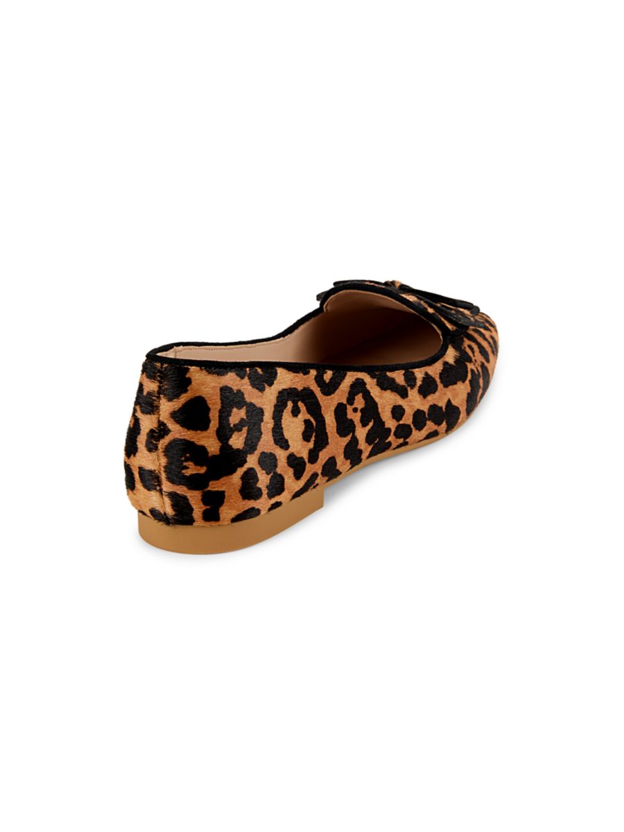 Лоферы Bowlinda с леопардовым принтом из телячьей шерсти Stuart Weitzman, цвет Classic — фото 3