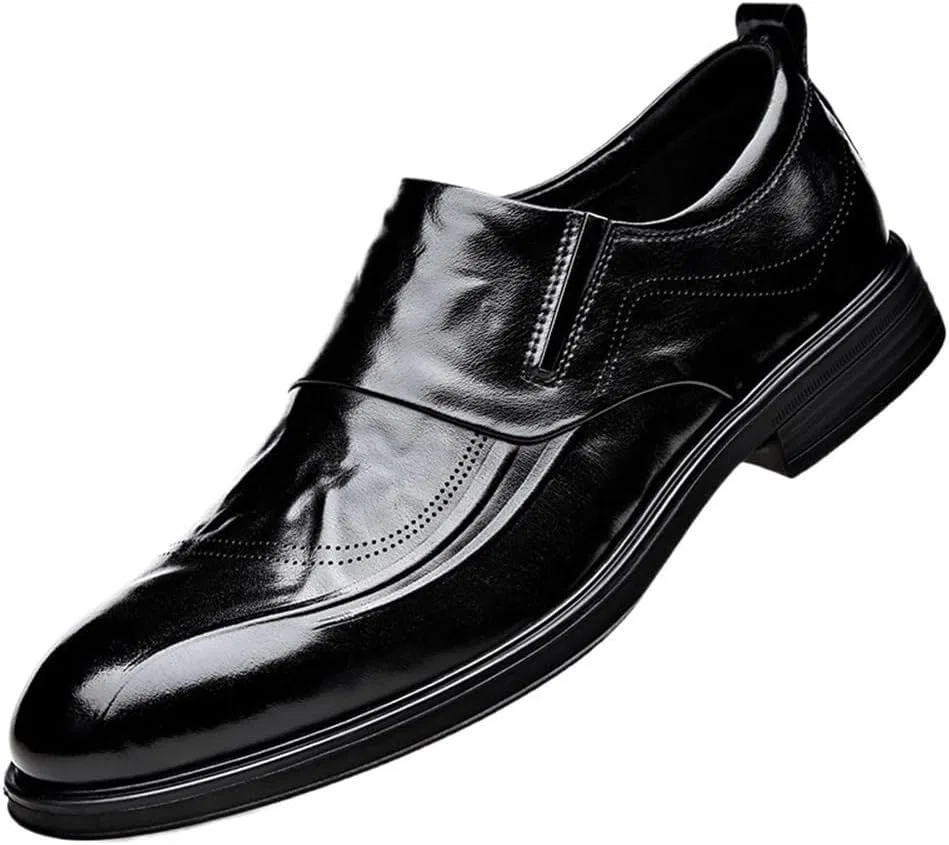 Мужские лоферы из натуральной кожи, Slip-on, Black UOPYNE