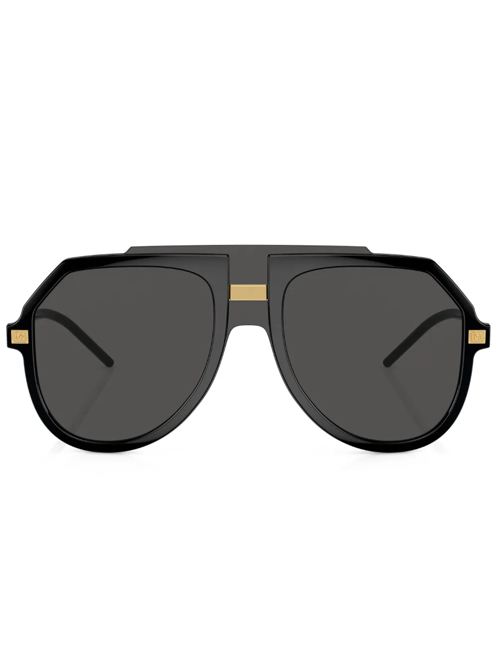 

Солнцезащитные очки в круглой оправе Dolce & Gabbana Eyewear, черный