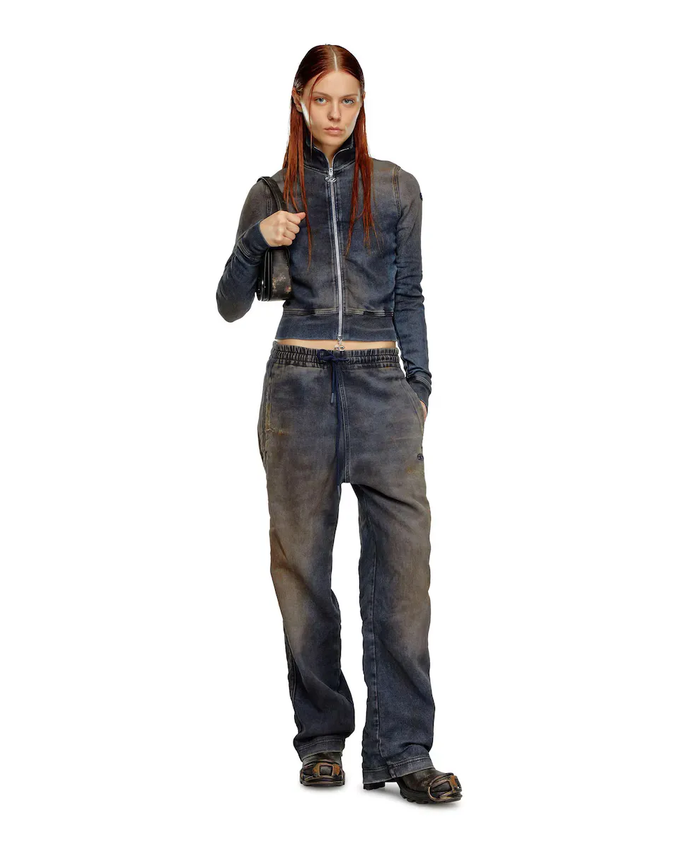 

Женская водолазка на молнии Diesel, темно-синий