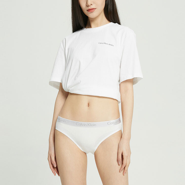 Женские трусы Calvin Klein, цвет 3 strips (black + white + grey) - gift box — фото 3