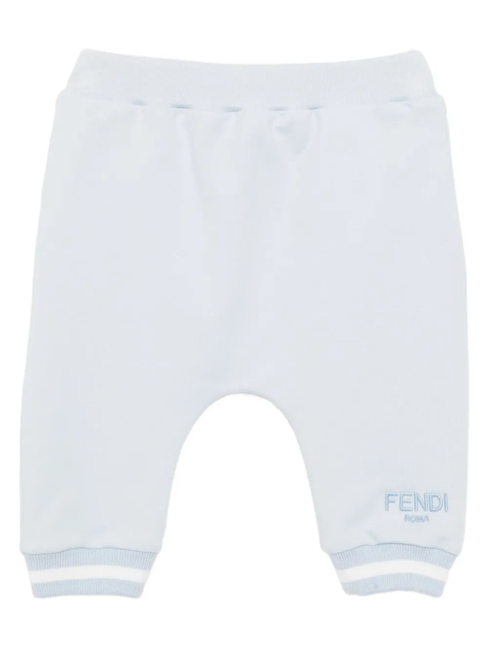 

Спортивные брюки с вышитым логотипом FENDI KIDS, синий