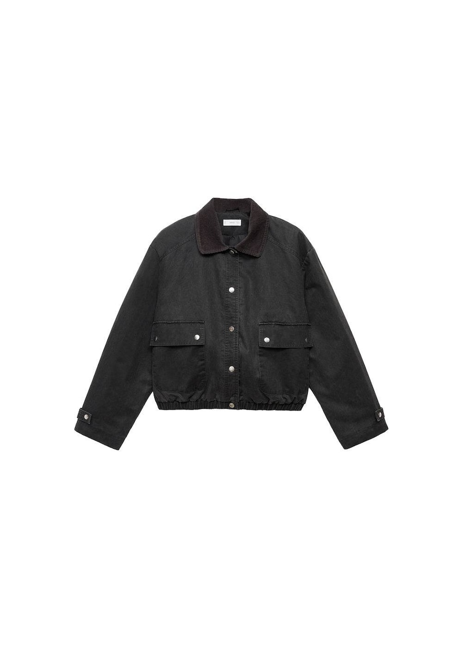 

Куртка межсезонная MANGO TEEN Bomby, антрацит