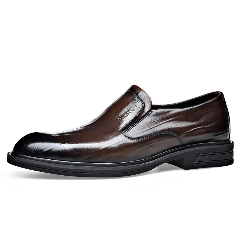 Туфли LUOMAIKE Dress Shoes Men Low-Top, коричневый — фото 2