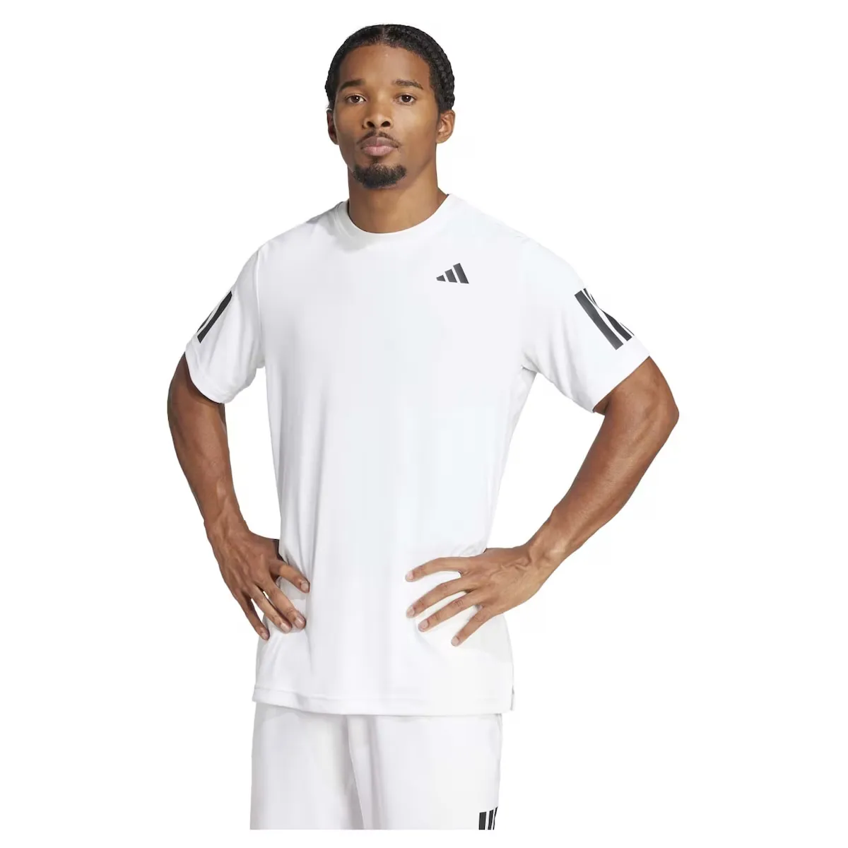 

Мужская теннисная рубашка CLUB 3STR Adidas, белый