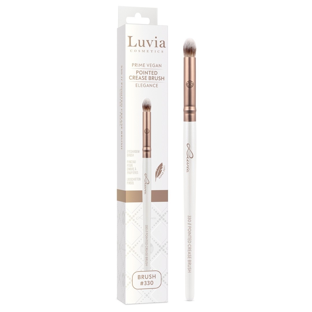 Кисть для теней 330 // pointed crease brush - prime vegan elegance Luvia, количество 1 шт. — фото 3