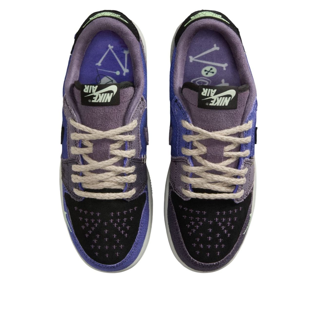 Кроссовки (GS) Air Jordan x Zion Williamson 1 Retro Low OG 'Voodoo Alternate' — фото 3