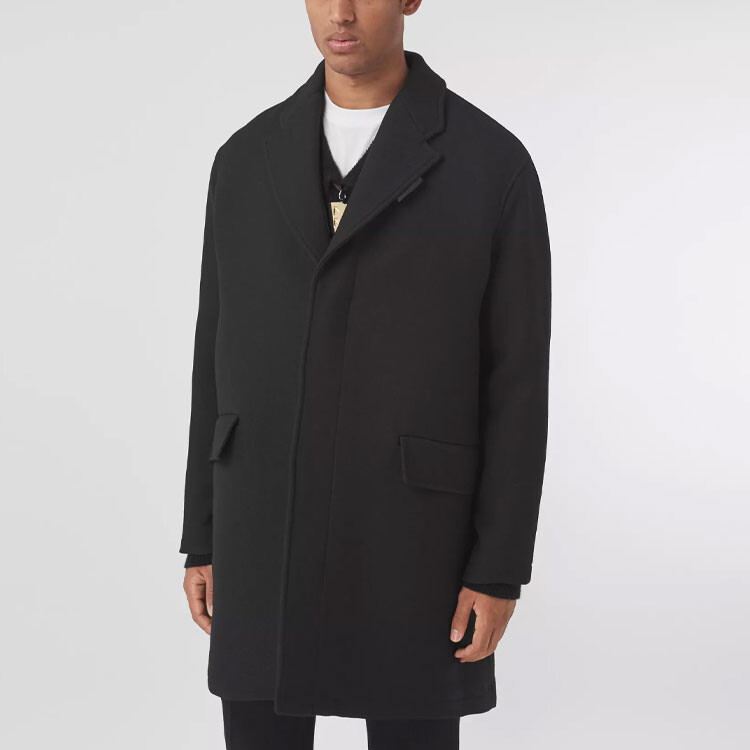 Пальто мужское Burberry черный — фото 4