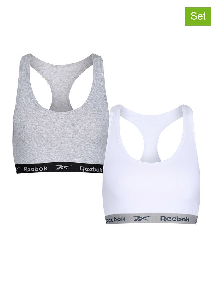 

Спортивный бюстгальтер Reebok, цвет weiß/grau
