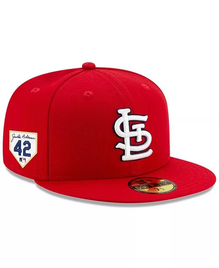 

Мужская красная приталенная шляпа St. Louis Cardinals 2023 Jackie Robinson Day 59FIFTY New Era, красный