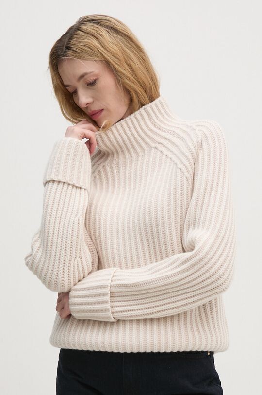 

Шерстяной свитер Calvin Klein, бежевый
