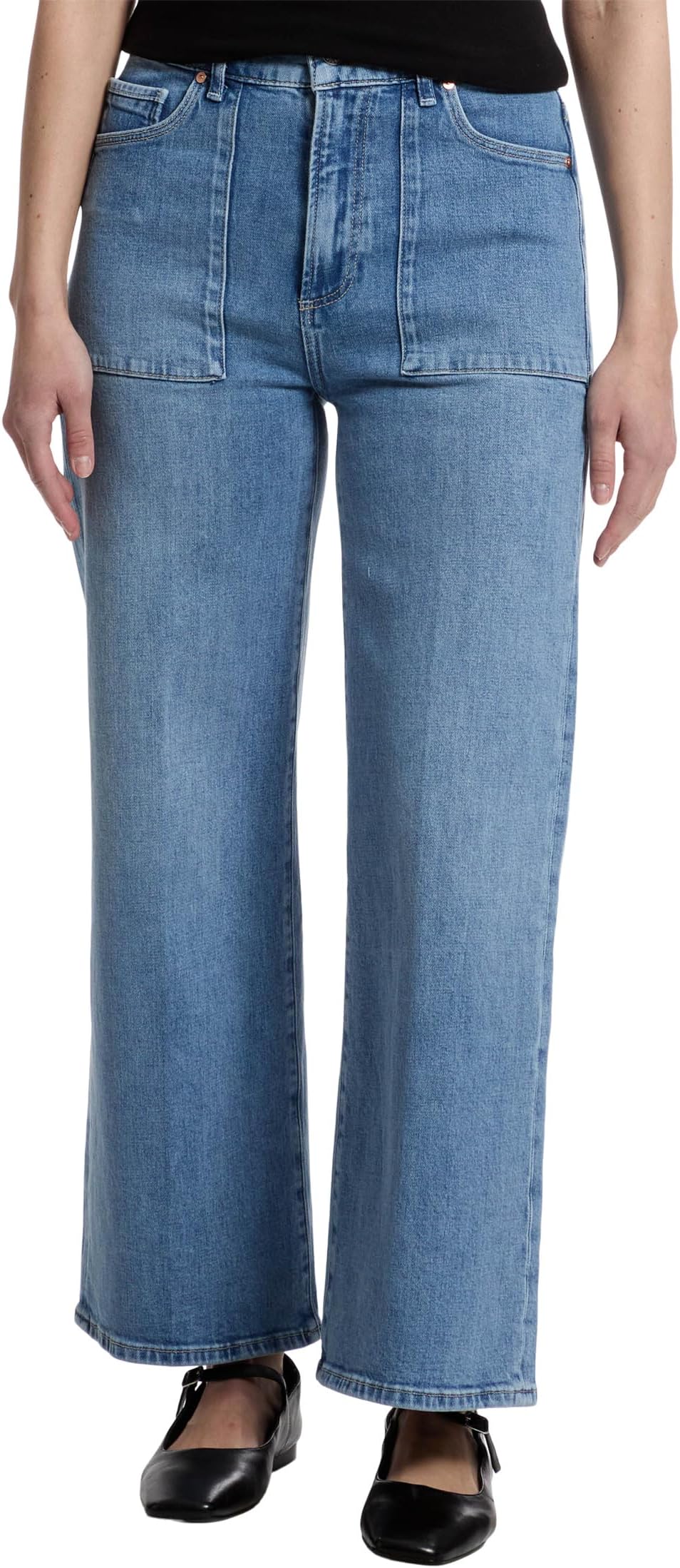 

Джинсы Paige Anessa With Patch Pockets And Tab in Marlena, Marlena