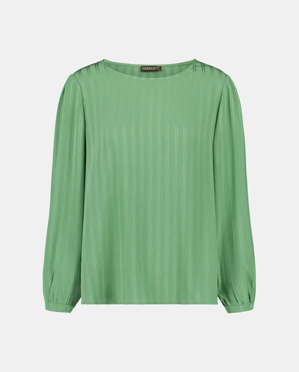 

Женская однотонная блузка с длинным рукавом Zermatt, зеленый
