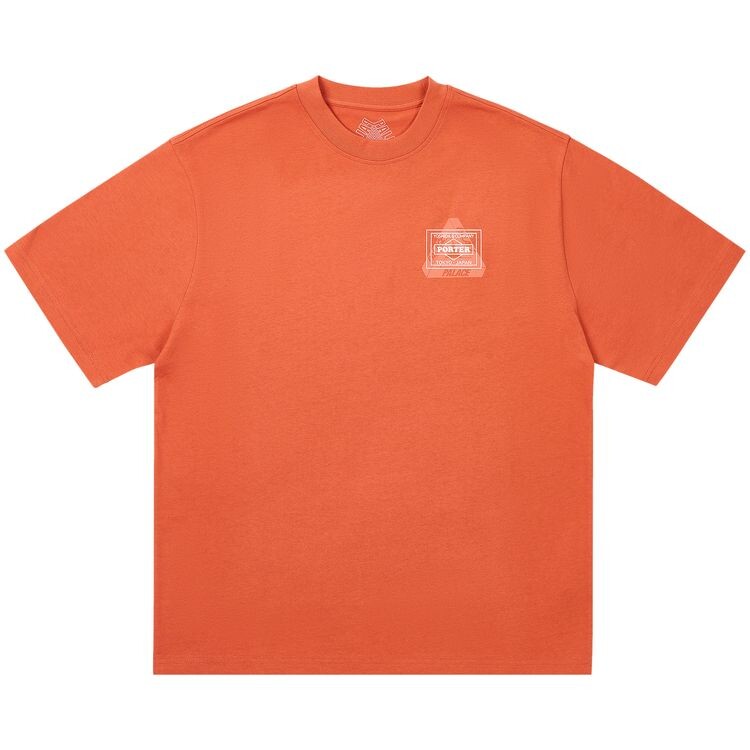 

Футболка Palace x Porter-Yoshida & Co. Logo T-Shirt Orange, оранжевый