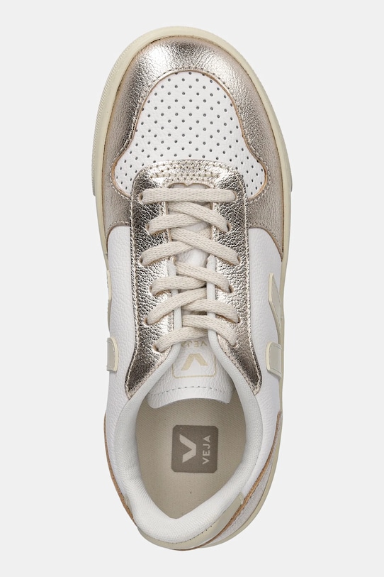 Маленькие детские кожаные кроссовки V-10 Laces Veja, золотой — фото 4
